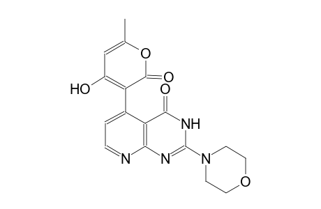 pyrido[2,3-d]pyrimidin-4(3H)-one, 5-(4-hydroxy-6-methyl-2-oxo-2H-pyran-3-yl)-2-(4-morpholinyl)-