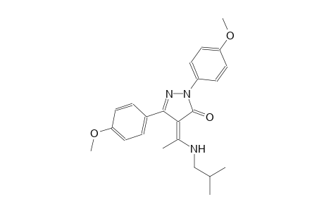 3H-pyrazol-3-one, 2,4-dihydro-2,5-bis(4-methoxyphenyl)-4-[1-[(2-methylpropyl)amino]ethylidene]-, (4Z)-