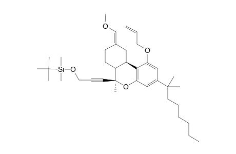 (3R,9R)-3-Methyl-3-(3-tert-butyldimethylsiloxy-propyne)-11-(prop-2-en-1-yloxy)-13-(1,1-dimethylheptyl)-7-methoxymethylene-2-oxatricyclo[8.4.0.0(4,9)]tetradeca-1(10),11,13-triene
