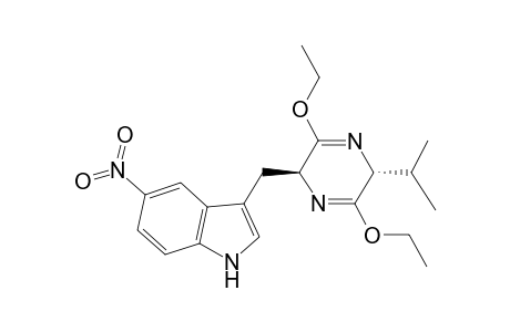 (2R,5S)-3,6-Diethoxy-2-isopropyl-5-(5-nitro-3-indolyl]methyl-2,5-dihydropyrazine