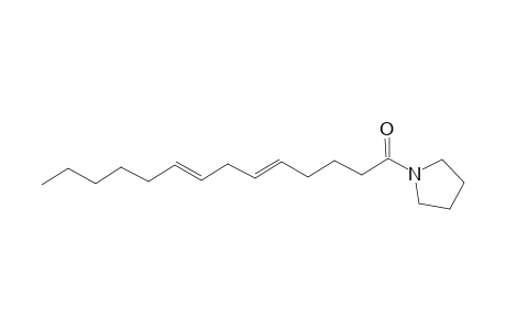Pyrrolidine, 1-(1-oxo-5,8-tetradecadienyl)-