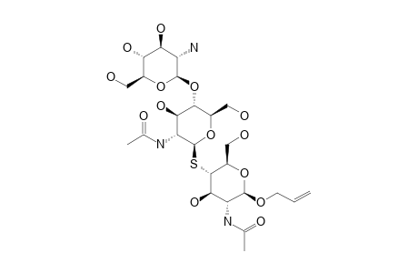 #21;ALLYL-4-S-(2-ACETAMIDO-4-O-(2-AMINO-2-DEOXY-BETA-D-GLUCOPYRANOSYL)-2-DEOXY-BETA-D-GLUCOPYRANOSYL)-2-ACETAMIDO-2-DEOXY-4-THIO-BETA-D-GLUCOPYRANOSIDE