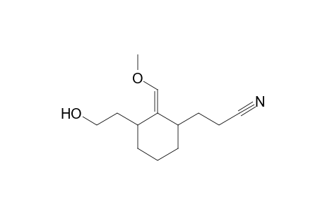 3-(2-Cyanoethyl)-2-(methoxymethylene)-1-(2-hydroxyethyl)cyclohexane