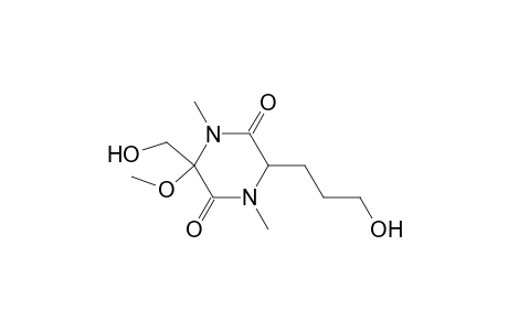 2,5-Piperazinedione, 3-(hydroxymethyl)-6-(3-hydroxypropyl)-3-methoxy-1,4-dimethyl-