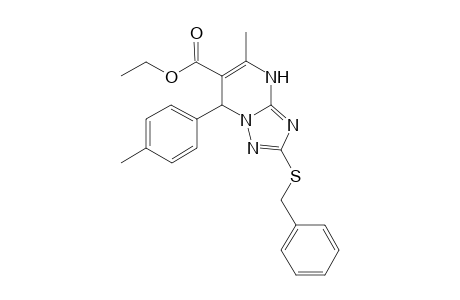 Ethyl 7-(4-methylphenyl)-2-benzylthio-5-methyl-4,7-dihydro-1,2,4-triazolo[1,5-a]pyrimidine-6-carboxylate