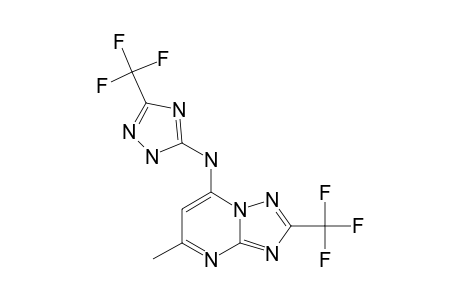 5-METHYL-2-(TRIFLUOROMETHYL)-7-[5-(TRIFLUOROMETHYL)-3-AMINE-4H-1,2,4-TRIAZOLYL]-[1,2,4]-TRIAZOLO-[1,5-A]-PYRIMIDINE