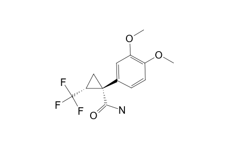 2-TRIFLUOROMETHYL-1-(3,4-DIMETHOXYPHENYL)-CYCLOPROPYLCARBOXAMIDE