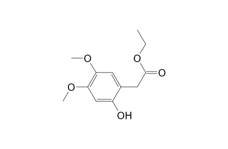 Benzeneacetic acid, 2-hydroxy-4,5-dimethoxy-, ethyl ester