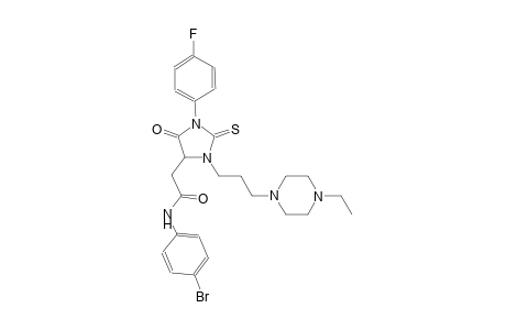 N-(4-bromophenyl)-2-[3-[3-(4-ethyl-1-piperazinyl)propyl]-1-(4-fluorophenyl)-5-oxo-2-thioxo-4-imidazolidinyl]acetamide