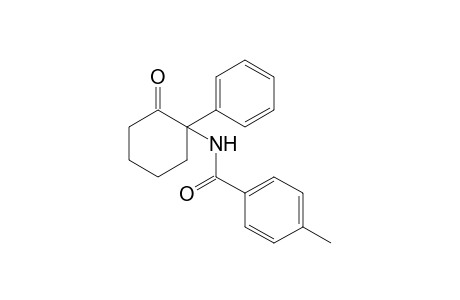 4-methyl-N-(2-oxo-1-phenyl-cyclohexyl)benzamide