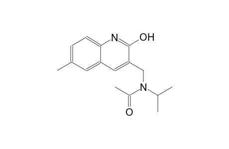 N-[(2-hydroxy-6-methyl-3-quinolinyl)methyl]-N-isopropylacetamide