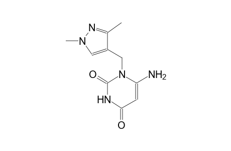 6-amino-1-[(1,3-dimethyl-1H-pyrazol-4-yl)methyl]-2,4(1H,3H)-pyrimidinedione