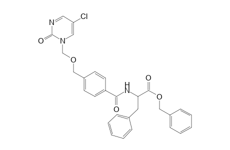 Benzyl 2-{ 4'-( 5''-Chloro-2''-oxo-1'',2''-dihydropyrimidin-1''-yl)methoxymethyl]benzamido}-3-phenylpropionate