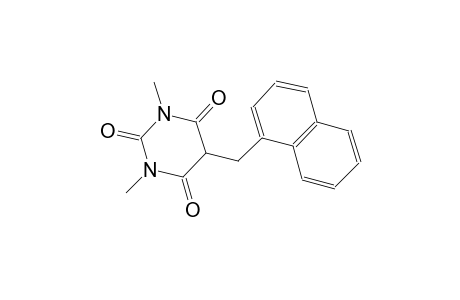 2,4,6(1H,3H,5H)-pyrimidinetrione, 1,3-dimethyl-5-(1-naphthalenylmethyl)-