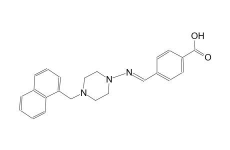 benzoic acid, 4-[(E)-[[4-(1-naphthalenylmethyl)-1-piperazinyl]imino]methyl]-