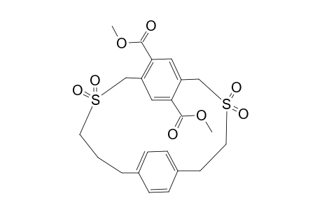 17,20-Bis(methoxycarbonyl)-2,14-dithia[5.4]paracyclophane 2,2,14,14-tetraoxide