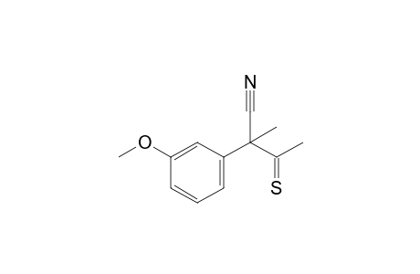 2-(3-Methoxyphenyl)-2-thioacetyl-propionitrile