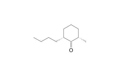 Cyclohexanone, 2-butyl-6-methyl-, cis-