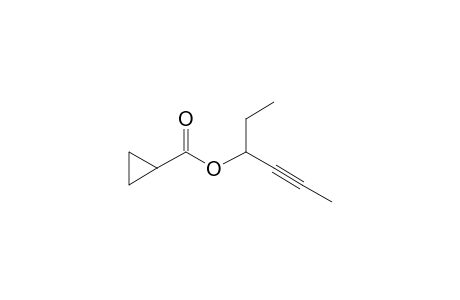 Cyclopropanecarboxylic acid, hex-4-yn-3-yl ester