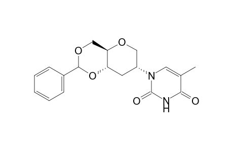 (4aR,7R,8aS)-5-methyl-1-(2-phenyl-hexahydro-pyrano[3,2-d][1,3]dioxin-7-yl)-1H-pyrimidine-2,4-dione