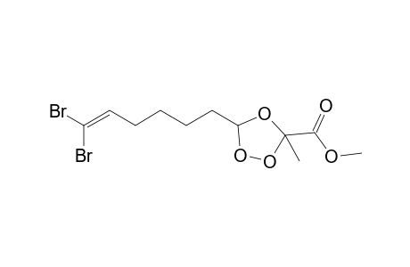 6-(5-Methyl-5-methoxycarbonyl-[1,2,4]trioxolan-3-yl)-1,1-dibromo-1-hexene