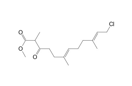 (6E,10E)-12-chloro-2,6,10-trimethyl-3-oxododeca-6,10-dienoic acid methyl ester