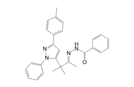 N-[(E)-[1,2-dimethyl-2-[2-phenyl-5-(p-tolyl)pyrazol-3-yl]propylidene]amino]benzamide