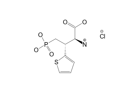 (2R,3S)-2-AMINO-4-PHOSPHONO-3-(THIOPHEN-2-YL)-BUTANOIC-ACID-HYDROCHLORIDE