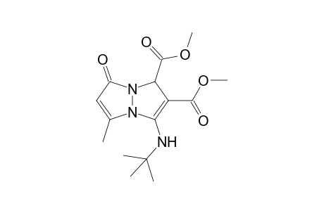 Dimethyl 3-(tert-butylamino)-5-methyl-7-oxo-1H,7H-pyrazolo[1,2-a]pyrazole-1,2-dicarboxylate
