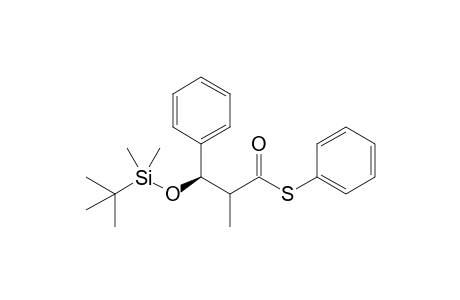 S-Phenyl (2RS,3R)-3-(tert-butyldimethylsiloxy)-2-methyl-3-phenylpropanethioate