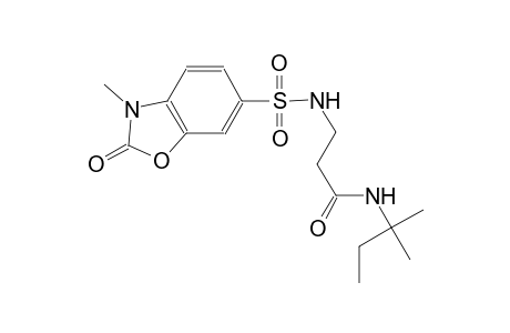 propanamide, 3-[[(2,3-dihydro-3-methyl-2-oxo-6-benzoxazolyl)sulfonyl]amino]-N-(1,1-dimethylpropyl)-