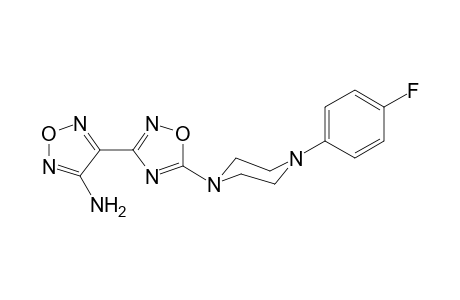 1,2,5-Oxadiazol-3-amine, 4-[5-[4-(4-fluorophenyl)-1-piperazinyl]-1,2,4-oxadiazol-3-yl]-