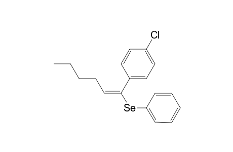 (E)-1-Phenylseleno-1-(4-chlorophenyl)-1-hexene