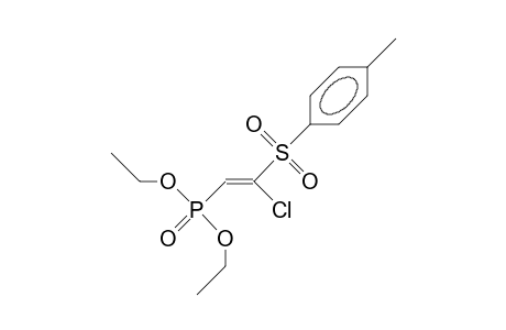 Phosphonic acid, [2-chloro-2-[(4-methylphenyl)sulfonyl]ethenyl]-, diethyl ester, (E)-