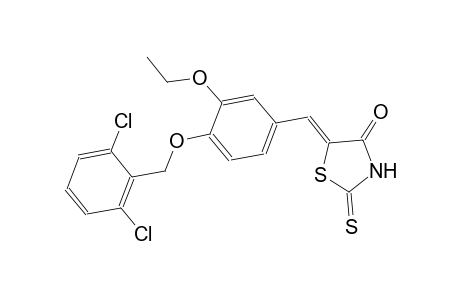 (5Z)-5-{4-[(2,6-dichlorobenzyl)oxy]-3-ethoxybenzylidene}-2-thioxo-1,3-thiazolidin-4-one