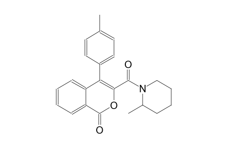 1H-2-benzopyran-1-one, 4-(4-methylphenyl)-3-[(2-methyl-1-piperidinyl)carbonyl]-