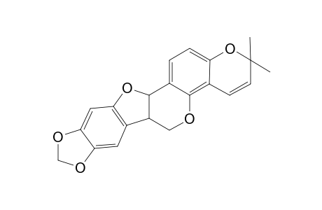 2H,6H-[1,3]Dioxolo[5,6]benzofuro[3,2-c]pyrano[2,3-h][1]benzopyran, 6a,12a-dihydro-2,2-dimethyl-, cis-(.+-.)-