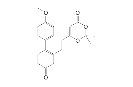 6-(2-[2-(4-Methoxyphenyl)-5-oxocyclohex-1-enyl]ethyl)-2,2-dimethyl-4H-1,3-dioxin-4-one