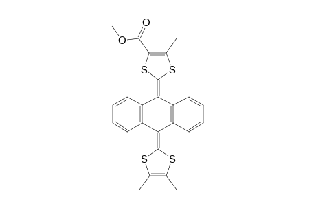 9-(4',5'-Dimethyl-1',3'-dithiol-2'-ylidene)-10-[4"-(methoxycarbonyl)-5"-methyl-1",3"-dithiol-2"-ylidene)-9,10-dihydroanthracene