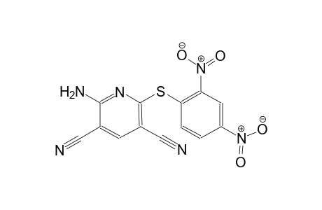 2-amino-6-[(2,4-dinitrophenyl)sulfanyl]-3,5-pyridinedicarbonitrile