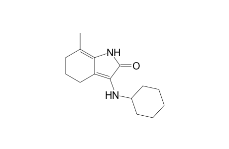 3-(Cyclohexylamino)-7-methyl-1,4,5,6-tetrahydro-2H-indol-2-one