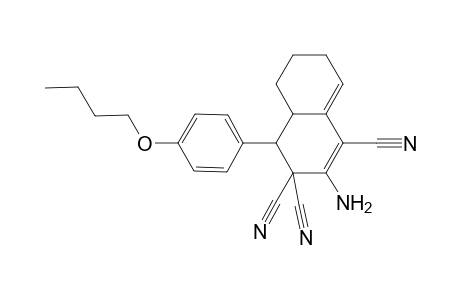 2-Amino-4-(4-butoxyphenyl)-4a,5,6,7-tetrahydro-1,3,3(4H)-naphthalenetricarbonitrile