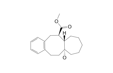 METHYL-(6RS,6ASR,11ARS)-11A-HYDROXY-6,6A,7,8,9,10,11,11A,12,13-DECAHYDRO-5H-BENZO-[A]-CYCLOHEPTA-[E]-[8]-ANNULENE-6-CARBOXYLATE