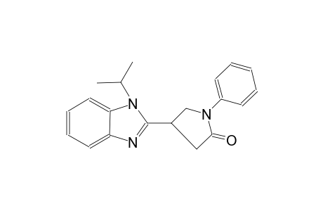 2-pyrrolidinone, 4-[1-(1-methylethyl)-1H-benzimidazol-2-yl]-1-phenyl-