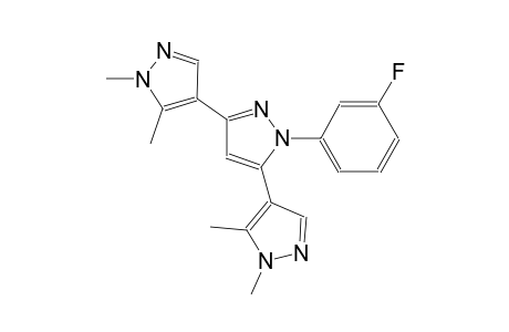 1'-(3-fluorophenyl)-1,1'',5,5''-tetramethyl-1H,1'H,1''H-4,3':5',4''-terpyrazole