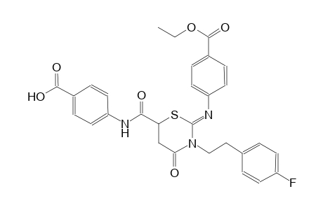 benzoic acid, 4-[[[(2Z)-2-[[4-(ethoxycarbonyl)phenyl]imino]-3-[2-(4-fluorophenyl)ethyl]tetrahydro-4-oxo-2H-1,3-thiazin-6-yl]carbonyl]amino]-