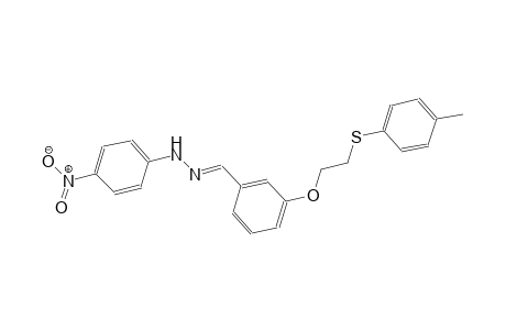 3-{2-[(4-methylphenyl)sulfanyl]ethoxy}benzaldehyde (4-nitrophenyl)hydrazone