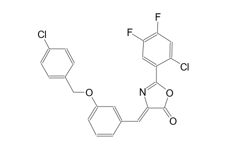 (4Z)-4-{3-[(4-chlorobenzyl)oxy]benzylidene}-2-(2-chloro-4,5-difluorophenyl)-1,3-oxazol-5(4H)-one