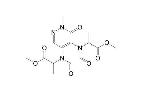 4,5-Bis(N-(1-(methoxycarbonyl)ethyl)carboxamido)-2-methylpyridazin-3(2H)-one