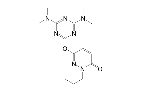 3(2H)-pyridazinone, 6-[[4,6-bis(dimethylamino)-1,3,5-triazin-2-yl]oxy]-2-propyl-
